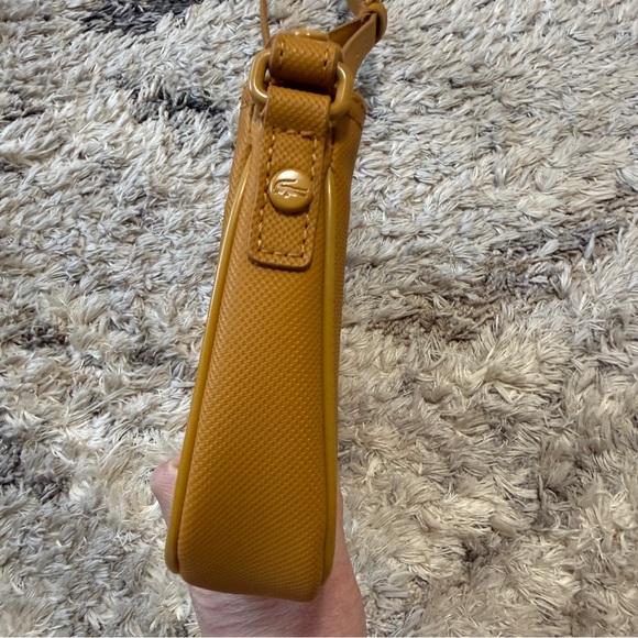 Lacoste Mustard Yellow Crossbody Bag with Crocodile Logo - Picture 5 of 10